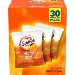 Goldfish Cheddar Crackers 30 Count - 1 Oz