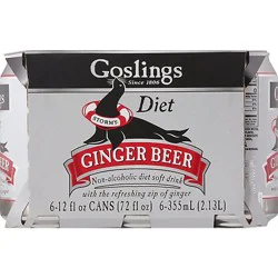 Goslings Diet Ginger Beer - 6-12 Fl. Oz.