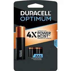 Duracell Optimum Aa Alkaline Batteries - 6 Count