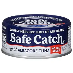 Safecatch Tuna Wld Albacore No Salt - 5 Oz