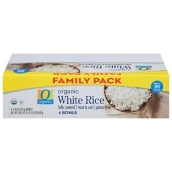 O Organics Rice Bowl White Family Pack - 4-7.4 Oz