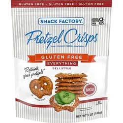 Snack Factory Gluten Free Everything Pretzel Crisps - 5 Oz