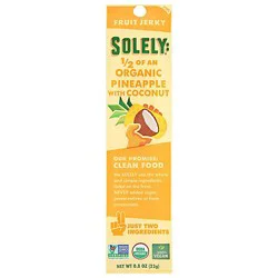 Solely Fruit Jerky Pineapple With Coconut - .8 Oz