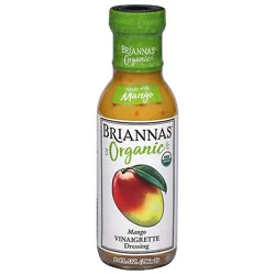Briannas Organic Dressing Vinaigrette Mango - 10 Oz