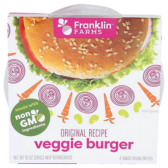 slide 1 of 1, Franklin Farms Veggiburger - 10 Oz, 10 oz