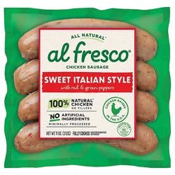 Al Fresco Sweet Italian Style All Natural Chicken Sausage - 11 Oz