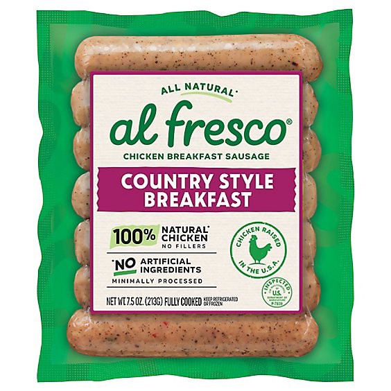 slide 1 of 11, Al Fresco Country Breakfast Sausage - 7.5 Oz, 7.5 oz