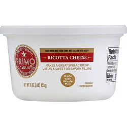 Primo Taglio Whole Milk Ricotta - 16 Oz