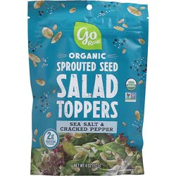 Go Raw Organic Sprouted Seed Salad Toppers Sea Salt & Cracked Pepper - 4 Oz
