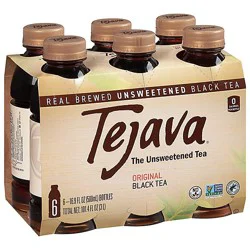 Tejava Tea Black Unsweetened Original - 6-16.9 Fl. Oz.