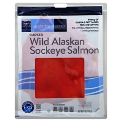 Waterfront Bistro Salmon Wild Alaskan Sockeye Smoked Cold - 4 Oz