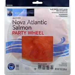 Waterfront Bistro Salmon Nova Atlantic Smoked Party Wheel - 10 Oz