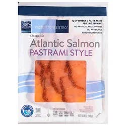 Waterfront Bistro Salmon Atlantic Pastrami Style Smoked Cold - 4 Oz