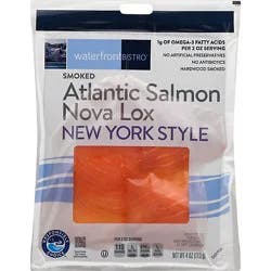 Waterfront Bistro Salmon Nova Atlantic Lox Ny Style - 4 Oz