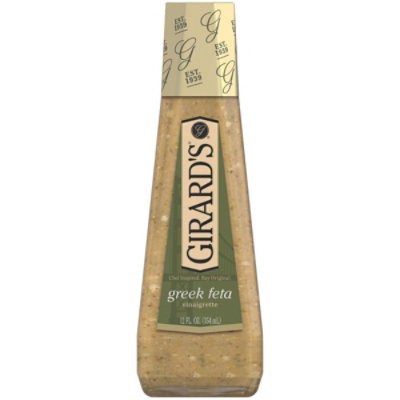 slide 1 of 1, Girards Dressing Greek Feta Vinaigrette - 12 Oz, 12 fl oz