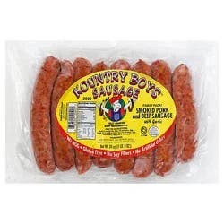 Kountry Boys Smoked Pork And Beef With Garlic - Each