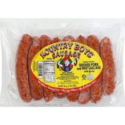 Kountry Boys Smoked Pork And Beef With Garlic - Each