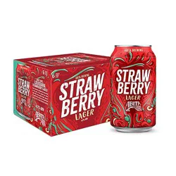 Abita Brewing Strawberry Fruited Lager Cans - 6-12 Fl. Oz.