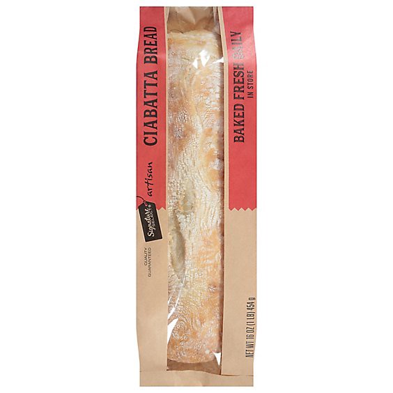 slide 1 of 1, Signature Select Loaf Ciabatta Classic - 16 Oz, 16 oz