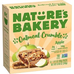 Natures Bakery Oatmeal Crumble Apple - 8.46 Oz