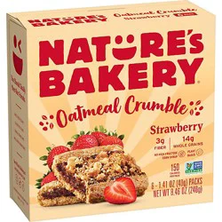 Natures Bakery Oatmeal Crumble Strawberry - 6-1.4 Oz