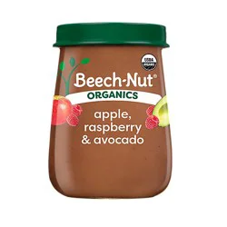 Beech-Nut Organics Stage 2 Baby Food Apple Raspberries & Avocado - 4 Oz