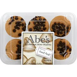 Abes 6 Pack Mini Muffins - Chocolate Chip - 5 Oz