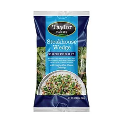 Taylor Farms Steakhouse Wedge Chopped Salad Kit Bag - 12.35 Oz
