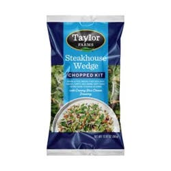 Taylor Farms Steakhouse Wedge Chopped Salad Kit Bag - 12.35 Oz