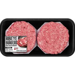 Tyson Ribeye Ground Beef Patties - 21.28 Oz