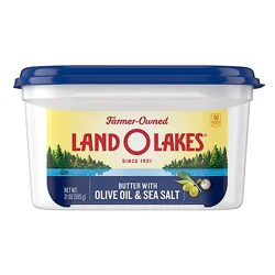 Land O Lakes Butter With Olive Oil And Sea Salt Spreadable Tub - 21 Oz