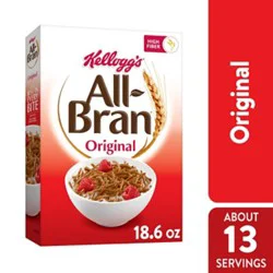All-Bran Breakfast Cereal 8 Vitamins And Minerals Original - 18.6 Oz