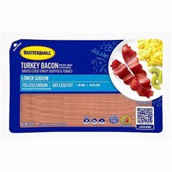 Butterball Lower Sodium Turkey Bacon - 12 Oz