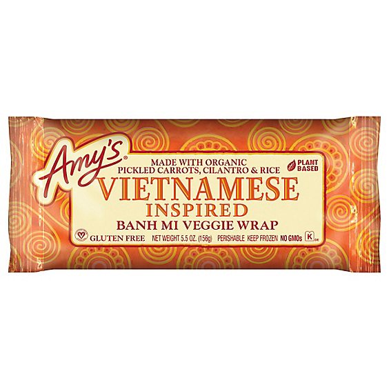 slide 1 of 10, Amy's Vietnamese Bahn Mi Wrap - 5.5 Oz, 5.5 oz