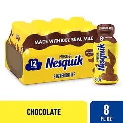 Nesquik Chocolate Lowfat Ready To Drink Milk Drink - 12-8 Fl. Oz.