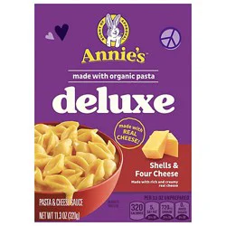 Annies Dlx Mac Cheese Four Cheese - 11.3 Oz