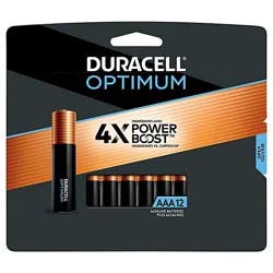 Duracell Optimum Aaa Alkaline Batteries - 12 Count