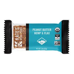 Kate's Real Food Peanut Butter Hemp & Flax Bar - 2.2 Oz