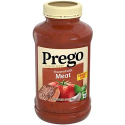 Prego Flavored With Meat Pasta Sauce - 45 Oz