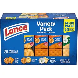 Lance Sandwich Crackers Variety Pack - 20 Ct - Variety Pack