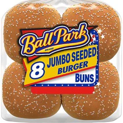 Ball Park Jumbo Seeded Burger Buns - 8 - 18.25 Oz