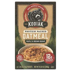 Kodiak Maple Brown Sugar Instant Oatmeal Packets Box - 10.58 Oz