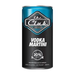 The Club Vodka Martini 40 Proof Can - 200 Ml