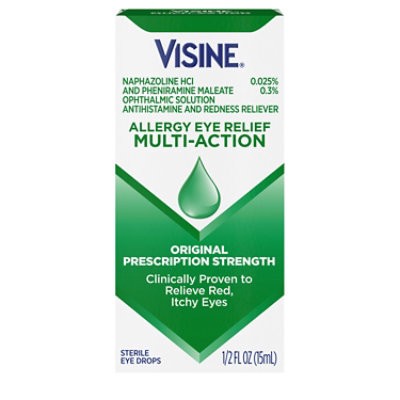 slide 1 of 7, Visine Allergy Eye Relief Multi-Action - .5 Fl. Oz., 0.5 fl oz