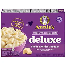 Annies Pasta Deluxe Mac & Cheese Shells & White Cheddar - 11 Oz