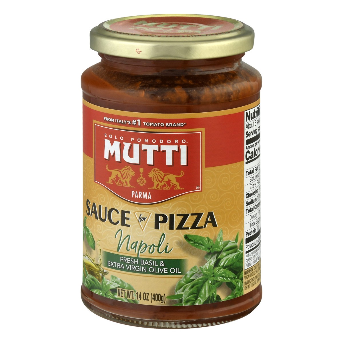 slide 5 of 11, Mutti Sauce For Pizza Napol Fresh Basil & Extra Virgin Olive Oil - 14 Oz, 14 oz
