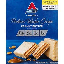 Atkins Protein Wafer Crisps Peanut Butter - 5-1.27 Oz