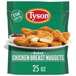 Tyson Frozen Baked Chicken Breast Nuggets - 25 Oz
