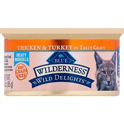 Blue Wilderness Wild Delights Cat Food Chicken & Turkey In Tasty Gravy - 3 Oz