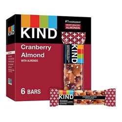 Kind Cranberry Almond Gluten Free Snack Bars - 6-1.4 Oz